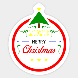 20 - 2020 Merry Christmas Sticker